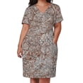thumbnail image 3 of Vestido holgado con bolsillos de mármol de San Mármol, elegante vestido de verano de lujo para mujer coreana., 3 of 7
