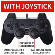 Zecic Precisions Control Arcades Controller USB Gamepad for PC Gaming Comfortable Grip