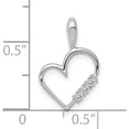 thumbnail image 2 of 10K White Gold Aa 1/20Ct. Diamond Heart Pendant - Jbsp, 2 of 5