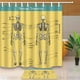 thumbnail image 1 of Decoración ABPHQTO Anatomía del Sistema Óseo Humano Ilustración vectorial Esqueleto Cortina de Ducha 160x180 cm Felpudo Alfombras de Baño 40x60 cm, 1 of 1