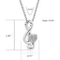 thumbnail image 2 of Crystal Music Note Urn Necklace for Ashes Stainless Steel Necklace Urn Cremation Memorial Ashes Holder Keepsake, 2 of 7