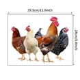thumbnail image 4 of Roosters Hens Wall Stickers Stick Wall Decals for Kitchen Pantry Playroom Farmhouse Wall Decoration, Chicken Wall Art Stickers 11.6x9.4 Inch for Home Indoor DIY Window Fridge Door Decor, 4 of 9