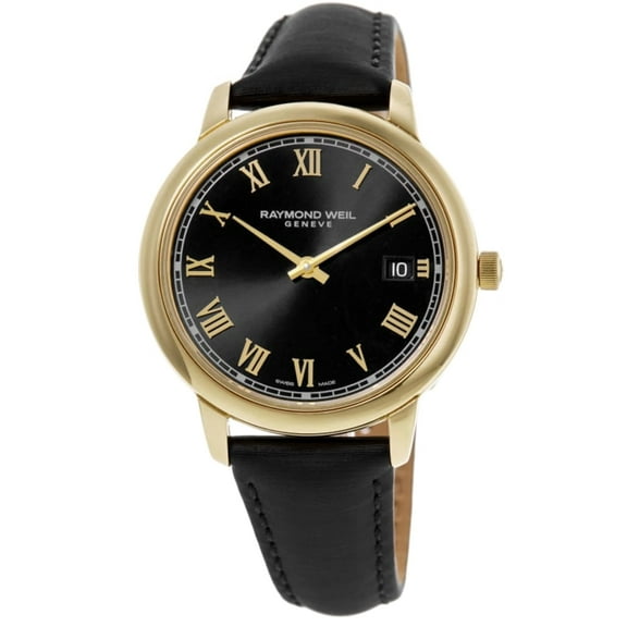 Raymond Weil Toccata Black Dial Leather Strap Women's Watch 5385-PC-00208