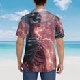 thumbnail image 6 of Goofa Electric Skeleton Surrealism Hawaiian Shirt for Men, Unisex Summer Beach Casual Short Sleeve Button Down Shirts,Aloha Tropical Floral print shirt-Large, 6 of 9
