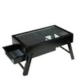 thumbnail image 2 of Foldable Portable Bbq Grill Black Free Size, 2 of 9