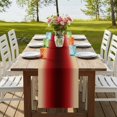 thumbnail image 4 of Table Runners 72 Inches Long Dress Scarves, Dark Red Yellow Ombre Farmhouse Kitchen/Dining Table Runner, Coffee Tablerunners, Farmhouse Modern Gradient Art 16x72 Inch, 4 of 9