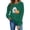 VKOYWKM-ZQR1-Army Green, variant on VKOYWKM Sweatshirts for Women Halloween Spooky Season Graphic Pullover Top Cute Crewneck Sweatshirt Oversized Long Sleeve Fall Sweatshirts