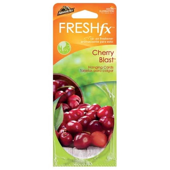 ArmorAll 18519 Fresh FX AA Card Air Freshener Cherry Blast - Pack of 4 & Pack of 3