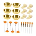 thumbnail image 3 of Kit completo de esteticista con cuencos de acero inoxidable, cepillos, diademas, herramientas portátiles para mezclar mascarillas faciales, recuerdos 24 piezas, 3 of 7