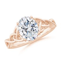 ANGARA IGI Certified Lab Grown 1.76 Ct Diamond Engagement Ring for Women in 14K Rose Gold (Size-9x7mm| Color-F-G| Clarity-VS) | April Birthstone, Anniversary, Jewelry Gift for Women | Diamond Ring