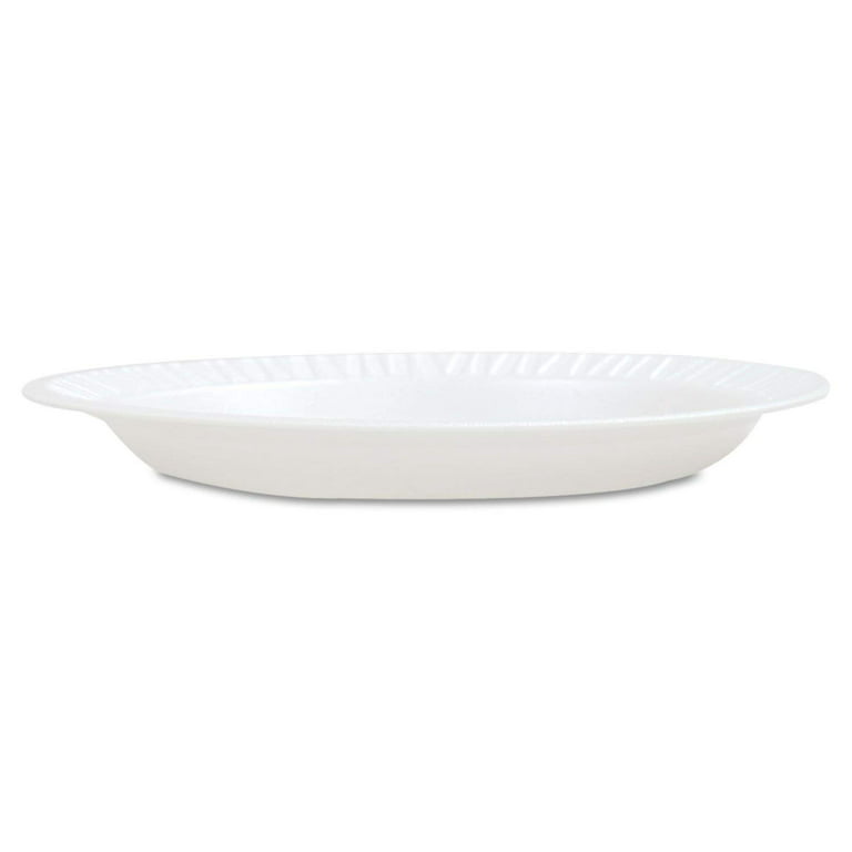 Nicole Home Collection Everyday Dinnerware Foam Plate White 9