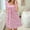 Pink B, variant on Taqqpue Women's Summer Floral Print Tie Shoulder Cami Dress Casual Square Neck Sleeveless Mini Dress Flare Hem Boho A-Line Mini Dress Club Party Little Short Sundress