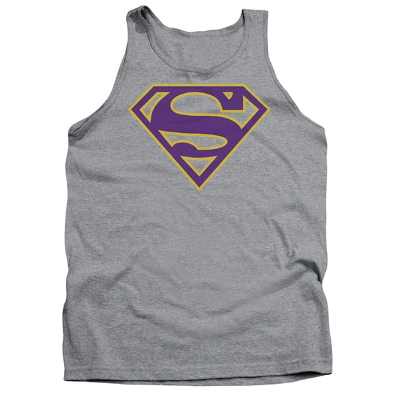 Superman - Purple & Gold Shield - Tank Top - Medium
