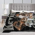 thumbnail image 5 of Kevin Rock Rapper Gates Blanket Soft Cozy Lightweight Warm Throw Blanket Bedroom Sofa Decorations All Seasons Blankets 60"X50", 5 of 6