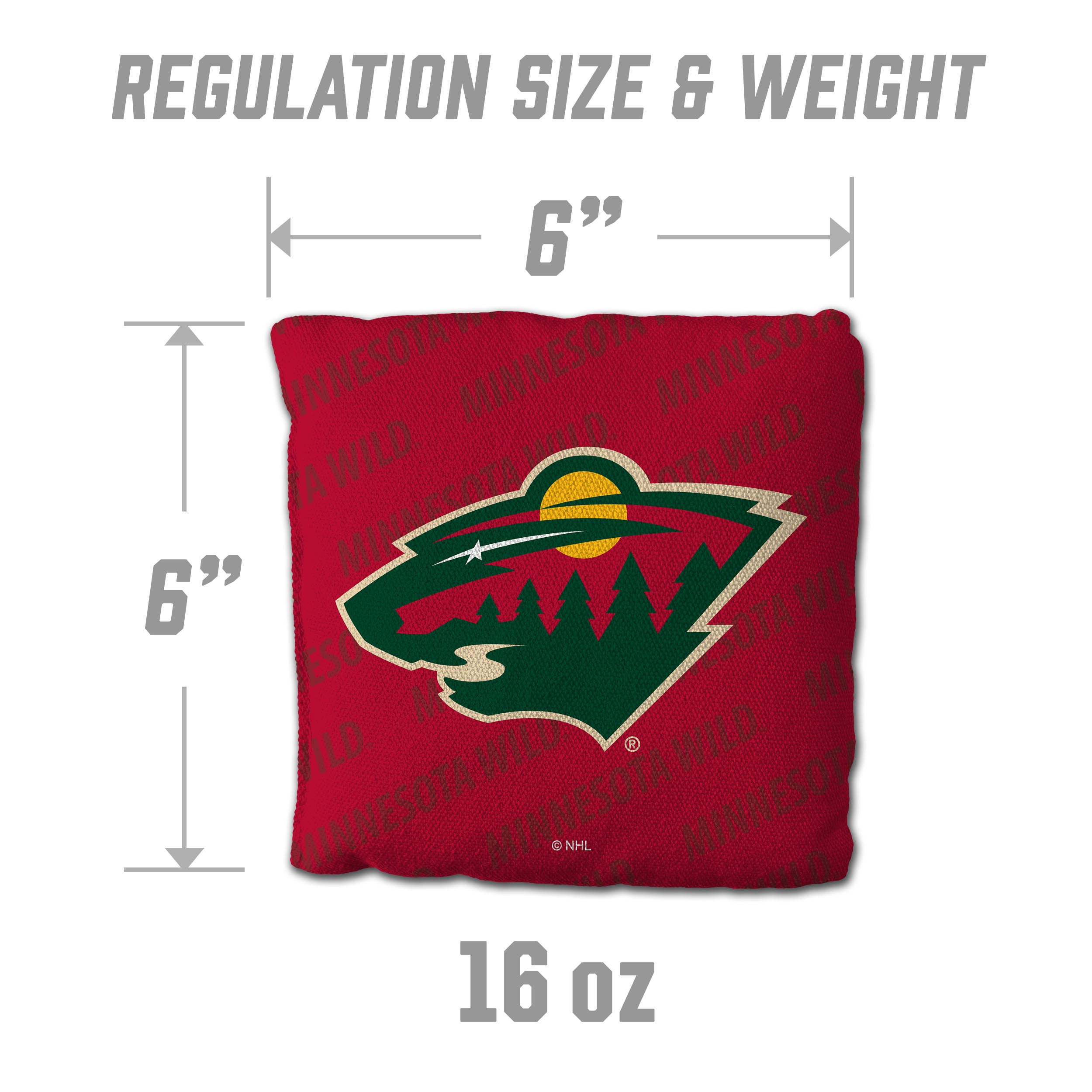 NHL Minnesota Wild Cornhole Bags - 4PK - Red