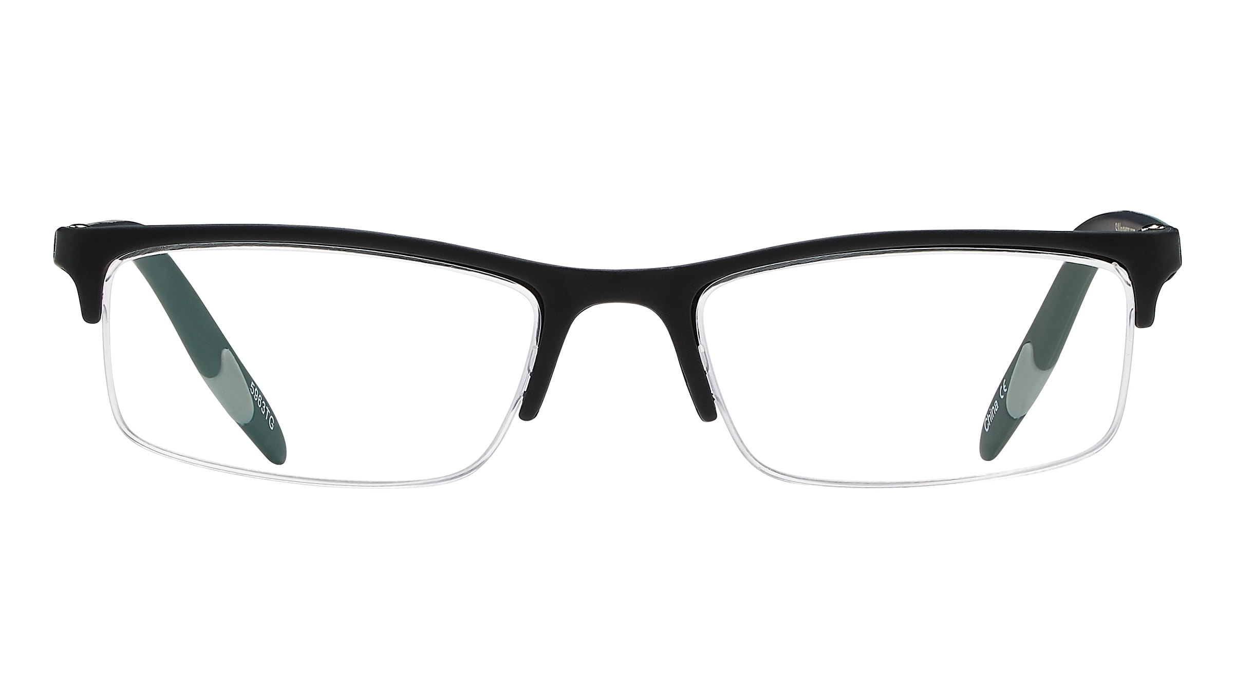 SAV Sportex Reading Glasses, Semi-Rimless Sport Frame, AR4150, +2.50, Gray