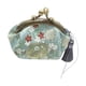 thumbnail image 2 of Monederos Con Hebilla Para Mujer Cierre De Broche Floral Verde Claro Sunnimix Monedero, 2 of 8