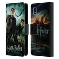 thumbnail image 1 of Head Case Designs Officially Licensed Harry Potter Deathly Hallows VIII Fred & George Weasley Leather Book Wallet Case Compatible with Samsung Galaxy A01 Core (2020), 1 of 6