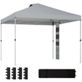 thumbnail image 1 of Outsunny 9.6 x 9.6 ft Pop Up Canopy Tent with Pockets, 1-Button Push, 1 of 10