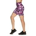 thumbnail image 4 of Reebok Womens Printed Highrise Bike Short with Pockets, 7" Inseam, Sizes XS-XXXL, 4 of 4