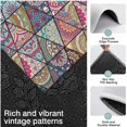 thumbnail image 3 of Blue Ethnic Triangle Pattern Kitchen Rugs Sets Of 3,Kitchen Runner Rugs Non Skid Washable,Decorative Kitchen Floor Mats for Kitchen,Sink,Laundry,17"x30"+ 17"x47" + 17"x59", 3 of 6