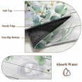 thumbnail image 6 of Eucalyptus Leaves Round Area Rug 7Ft Washable Circle Rugs for Dorm Laundry Room, Daisy Spring Floral Botanical Wooden Non-Slip Carpet Floor Mats Indoor Outdoor Carpet Runner Aesthetic Home Decor, 6 of 8