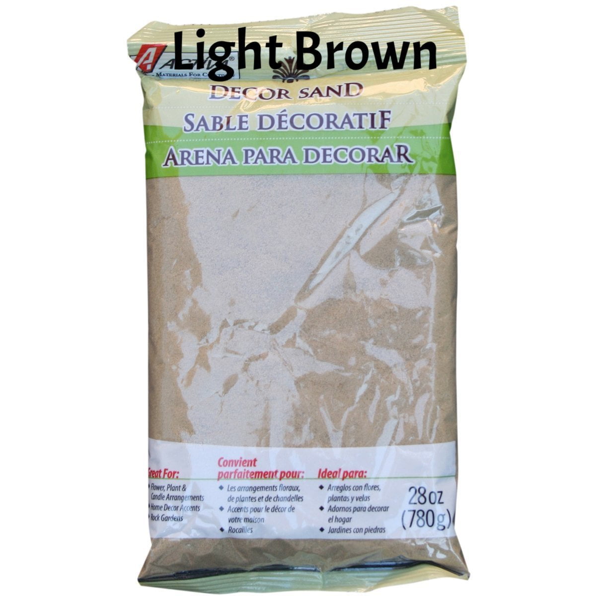 ACTÍVA 28 oz. Bag of Light Brown Decor Sand Decorative Colored Sand