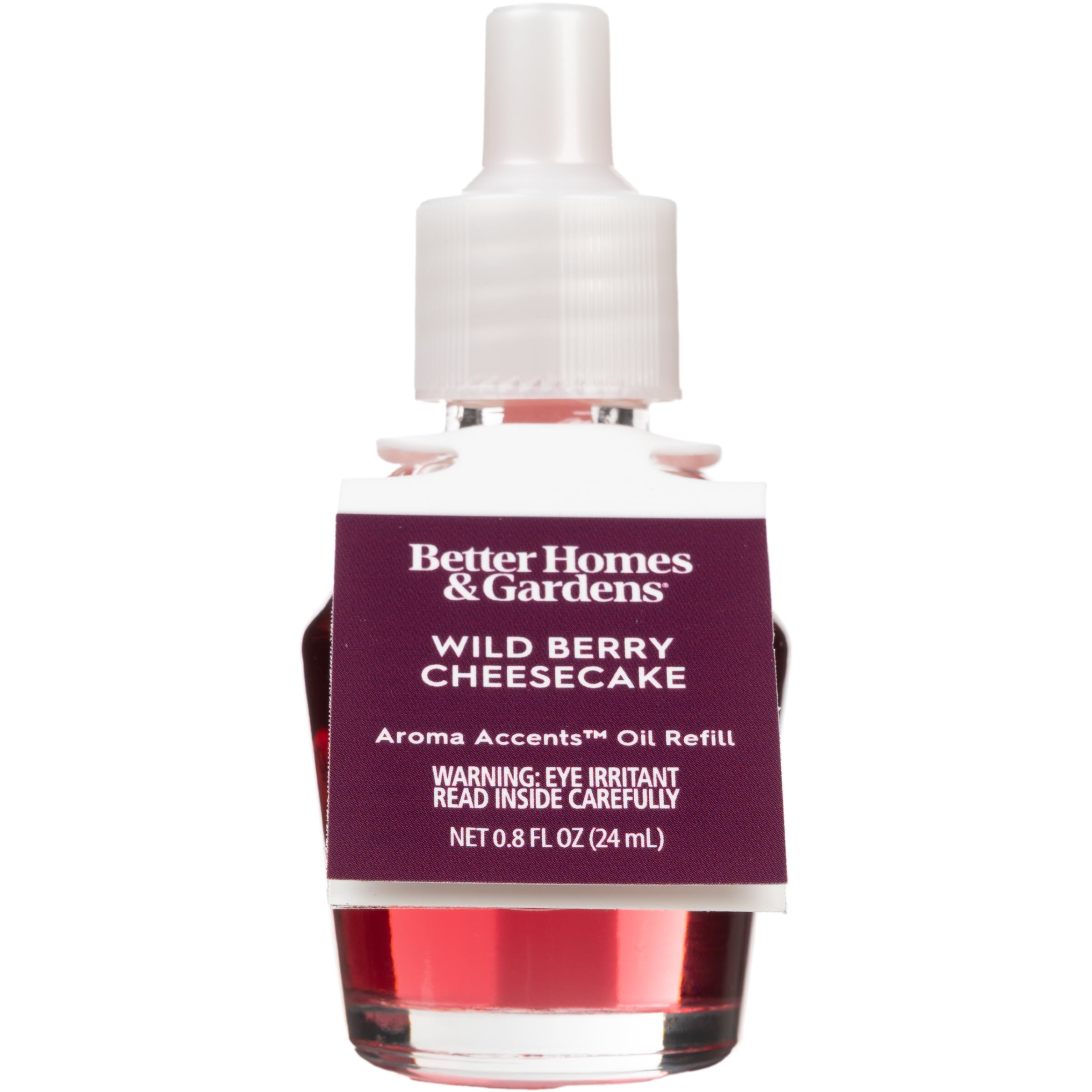(2 pack) Better Homes & Gardens Aroma Accents Oil Refill 24 mL, Wild Berry Cheesecake