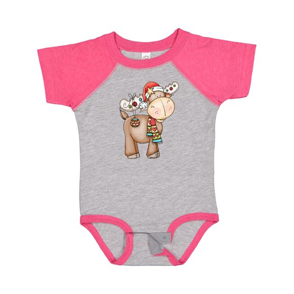 Inktastic Christmas Molly Moose Boys or Girls Baby Bodysuit