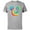 Athletic Heather, variant on Mickey Mouse Icon Rainbow Tie-Dye - Short Sleeve Cotton T-Shirt for Adults- Customized-Navy
