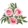 thumbnail image 1 of Corona de velas con flores artificiales, decorativa, de simulación, para decoración de velas, 1 of 7