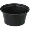 Genuine Joe 2 oz. Portion Cups 2 fl oz - 2500 / Carton - Black - Polystyrene