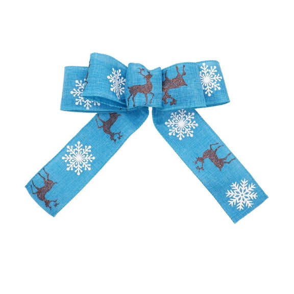 Christmas Bows Large Velvet Bow Christmas Tree Toppers Wreath Decorations Red Blue Pink Brown Cloth 20x20cm Durable Festive Holiday Party Gift Wrap Front Door Garden Patio Wedding Car Accessories