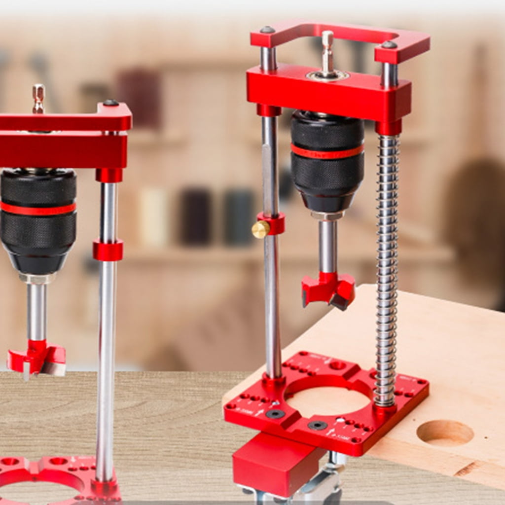 Aluminum Drillling Guide Drilling Jig Drill Puncher Locator DIY Electric Drill Bracket Accurate Drill Hole Locator