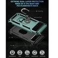 thumbnail image 7 of For Google Pixel 9 Pro XL Case ,Heavy Duty Shockproof Body Phone Cover Built in Metal Rotated Magnetic Ring Holder Kickstand,Dual Layer Military-Grade Drop protection,Darkgreen, 7 of 7