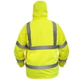 thumbnail image 2 of JORESTECH Chaqueta Lluvia de Seguridad Impermeable Reflectante Alta Visibilidad con Malla Interior Amarillo/Lima ANSI Clase 3 Nivel 2 Tipo R JK-03 (S), 2 of 5