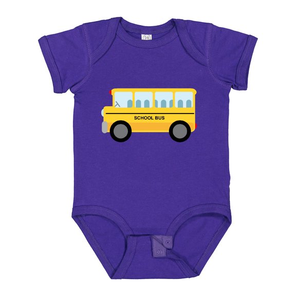 Inktastic School Bus Boys or Girls Baby Bodysuit