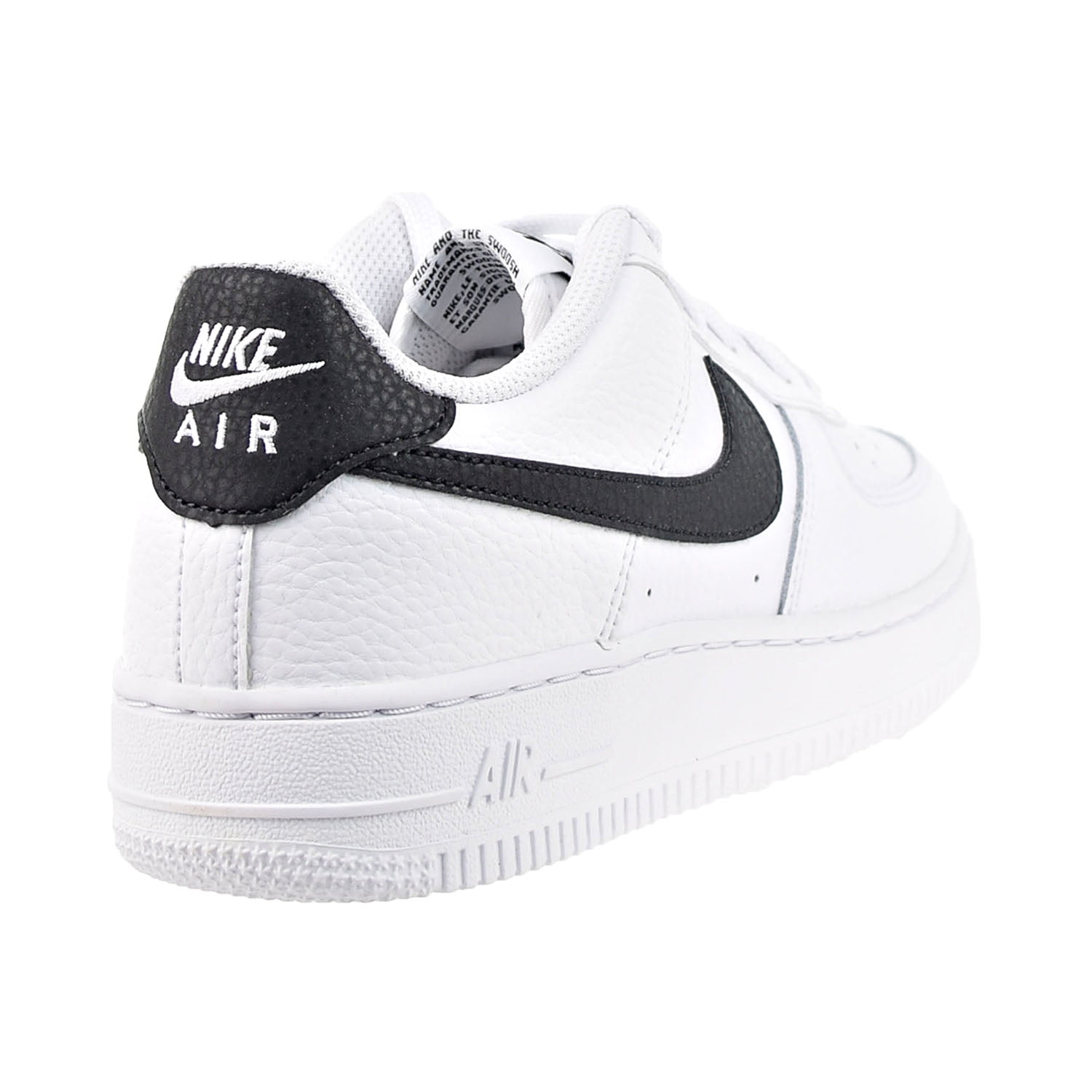  Nike Big Kid's Air Force 1/1 White/Black (CT3840 100) - 4.5