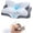 01 Gray, variant on Cervical Neck Pillow - Memory Foam Pillow for Neck Support and Pain Relief, Ergonomic Contour Pillow for Side Back and Stomach Sleepers, Soft and Cooling Ice Silk Washable Pillowcase