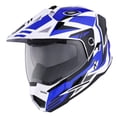 thumbnail image 2 of Casco 1Storm Storm Force Blue Dual Sport con doble visera, talla L, 2 of 8