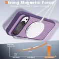 thumbnail image 3 of Compatible with Google Pixel 9/Pixel 9 Pro Case with 360° Magnetic Ring Stand [Compatible with Mag-Safe] Shockproof Translucent Phone Case for Google Pixel 9/Pixel 9 Pro 6.3", 3 of 7