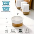 thumbnail image 3 of Hasense Ceramic Ramekins - 4 oz, Creme Brulee & Mini Souffle Dishes Set of 6, Oven Safe, White, 3 of 7