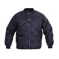thumbnail image 2 of Diamond Quilted Flight Jacket, Navy Blue, XL, 2 of 4