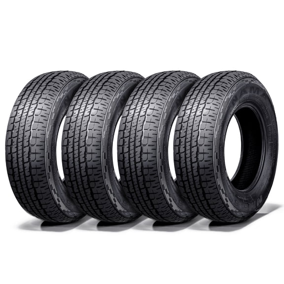 NAMA Set of 4 ST225/75R15 10-Ply Radial Trailer Tires , ST225/75r15 trailer tire 117/112M Load Range E NM616