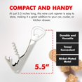 thumbnail image 4 of Chef Craft Select Bottle Opener and Corkscrew, 5.5 inches in Length, Nickle Plated, 4 of 7