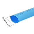 thumbnail image 2 of Uxcell Heat Shrink Tubing Ratio Shrinkable Tube Cable Sleeve 23ft Blue mm 10, 2 of 6