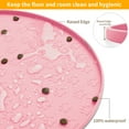 thumbnail image 6 of Ptlom Dog Cat Food Mat Raised Edges Dog Feeding Mat Silicone Food Mat for Pet Bowls Pink, 6 of 9