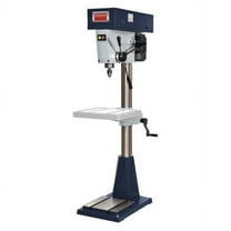 Floor Drill Press, Belt Drive, 1 hp, 115/230V AC V, 20 in Swing, 12 Speed