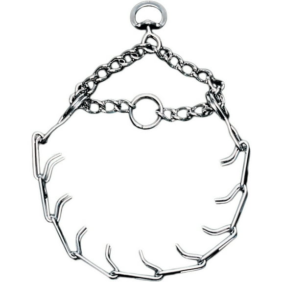 Titan Prong Dog Training Collar-Chrome 3.0mm, Neck Size 18"