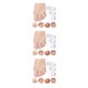 thumbnail image 3 of Minnieouse 10 piezas mangas de tubos de dedo del pie Flexible compresión buena protección lavable reutilizable mangas de dedo del pie Gel diseño Simple Type1 NO1 Minnieouse CBP230697, 3 of 6